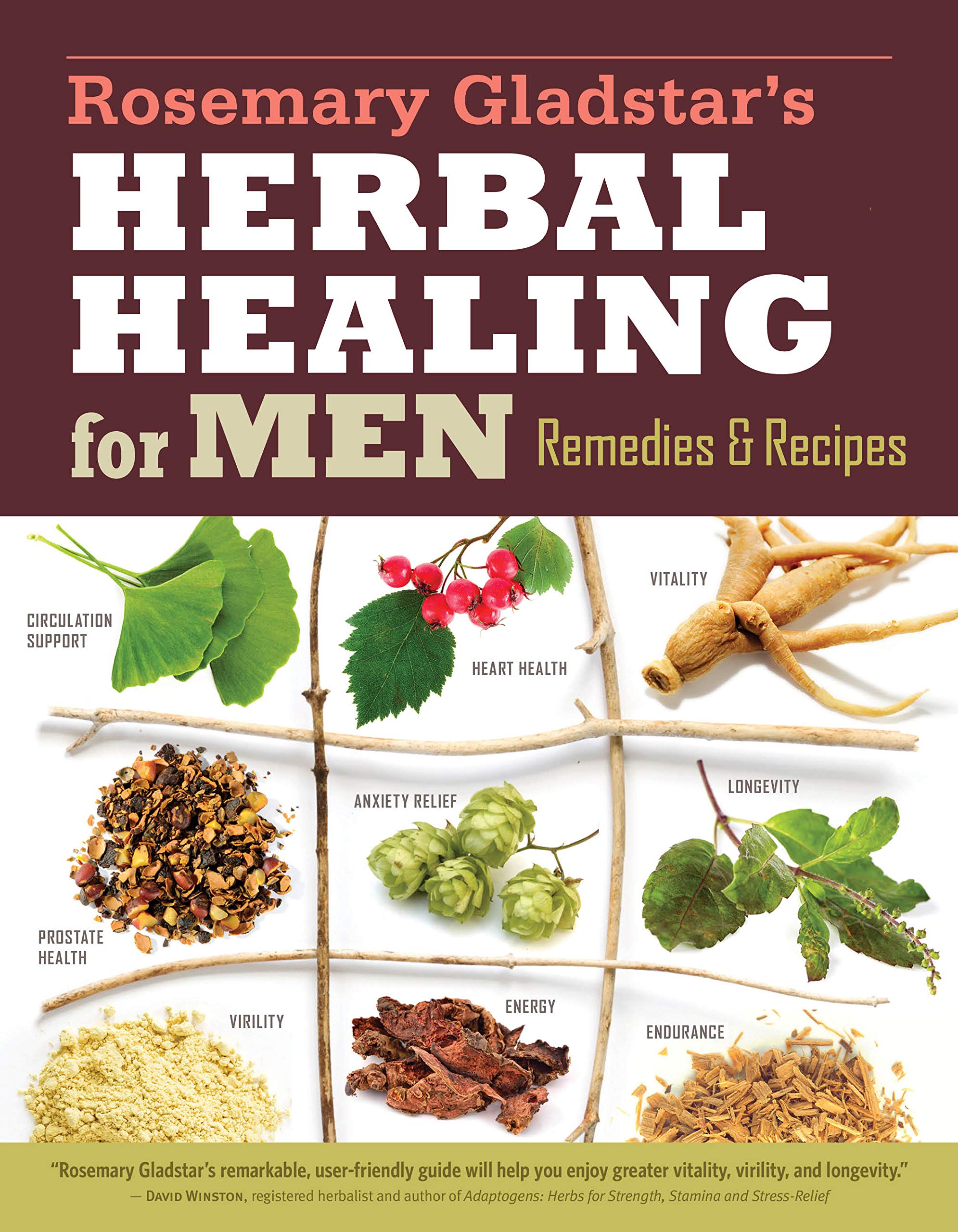Rosemary Gladstar's Herbal Healing for Men: Remedies and Recipes for Circulation Support, Heart Health, Vitality, Prostate Health, Anxiety Relief, Lon Health Fitness & Dieting Rosemary Gladstar
