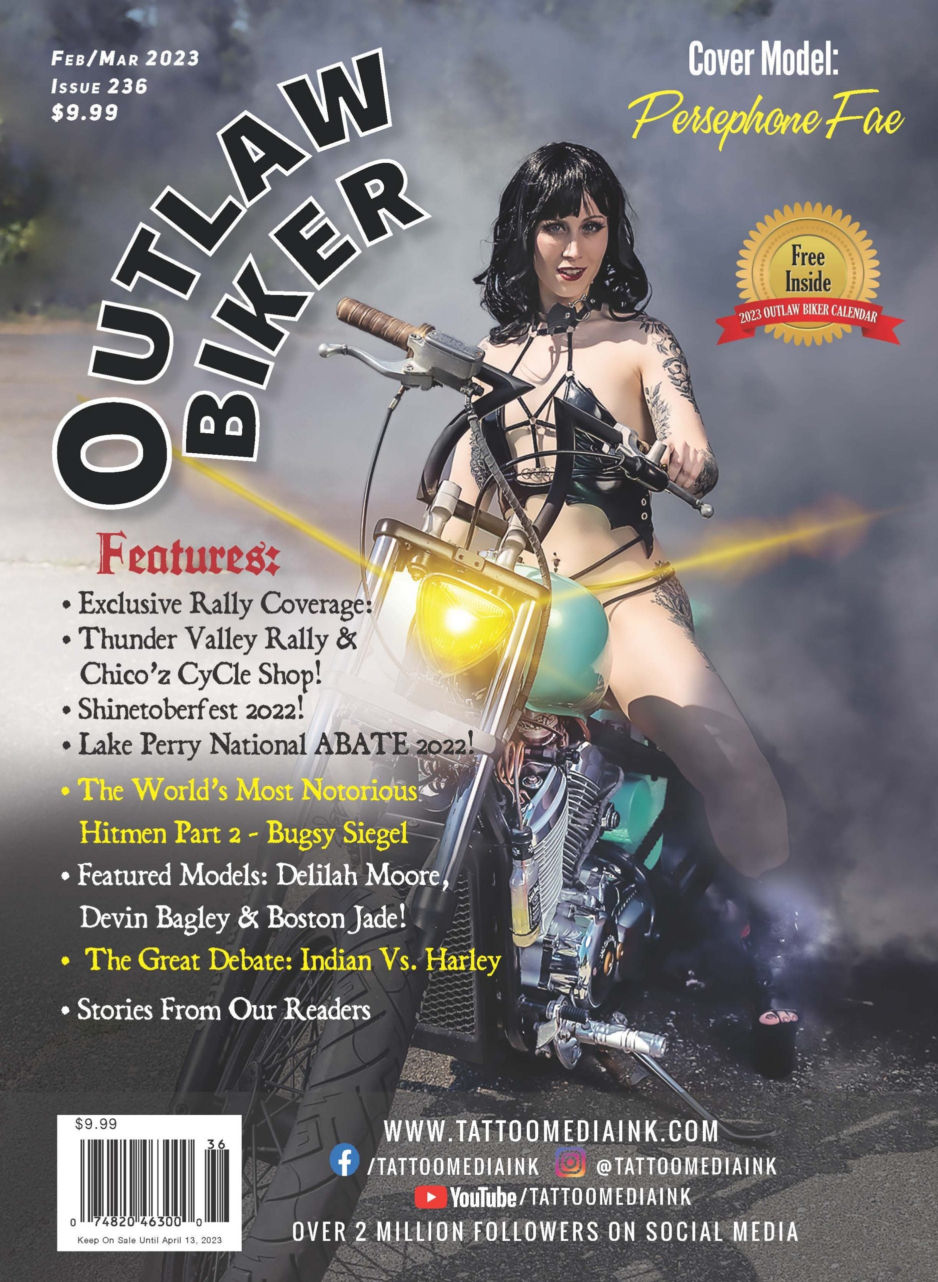 Outlaw Biker Magazine Issue  236 - Current Issue - SureShot Books Publishing LLC