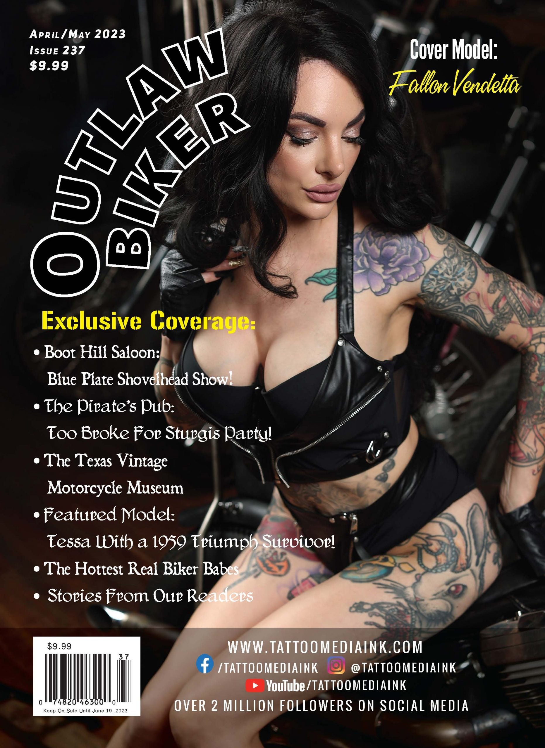 Outlaw Biker Magazine Issue # 237 Current Issue Single Issue Magazines OUTLAW BIKER