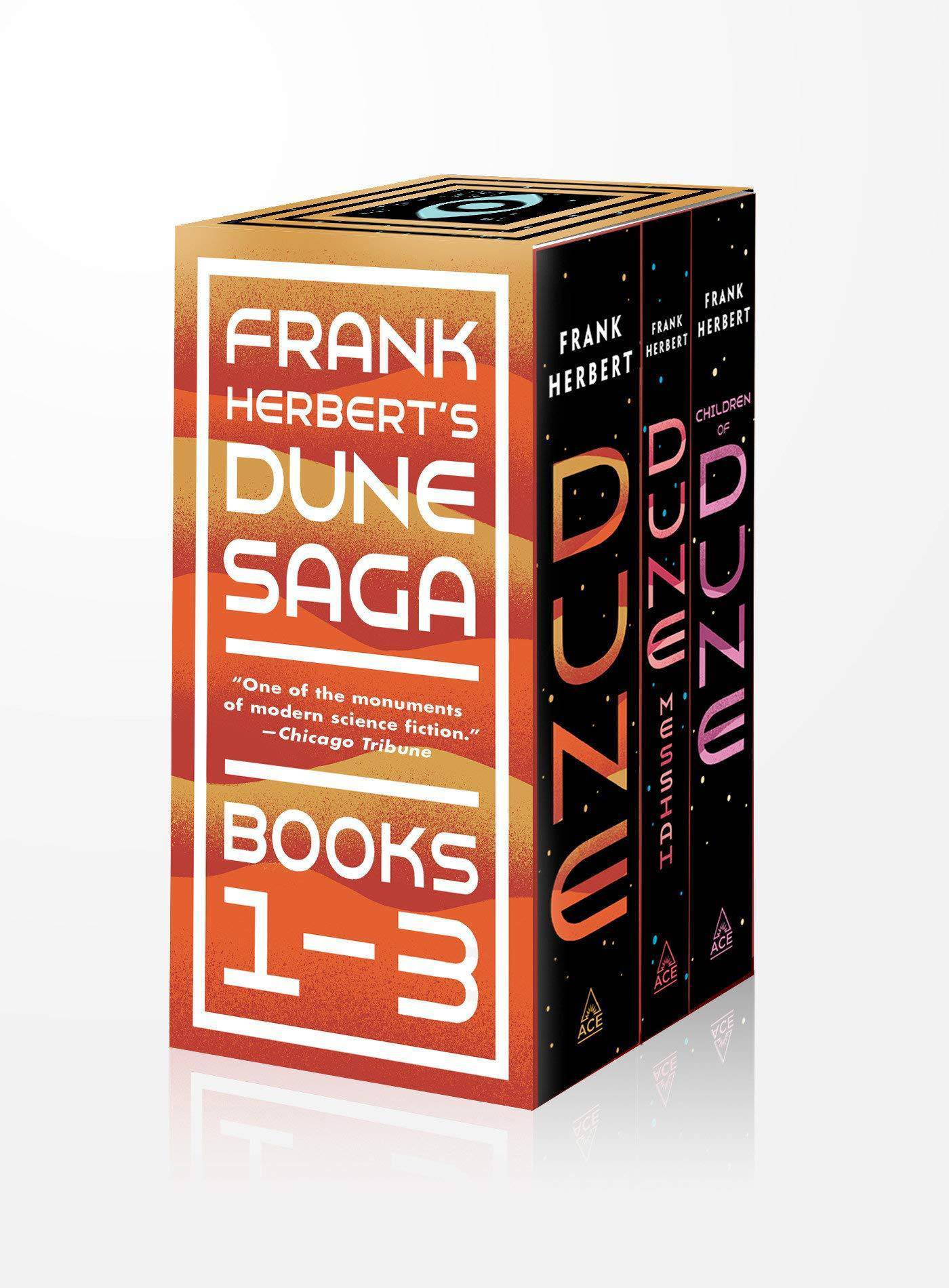 Frank Herbert's Dune Saga 3-Book Boxed Set: Dune, Dune Messiah, and Children of Dune Paperback Ace Books