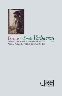 Paperback of Poems by Emile Verhaeren, published by ARC Publications, showing the book cover with poetic artwork and title.
