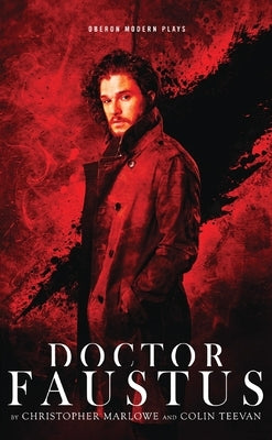 Paperback of Doctor Faustus by Bloomsbury Publishing, showing the book cover with dark artwork and title text.