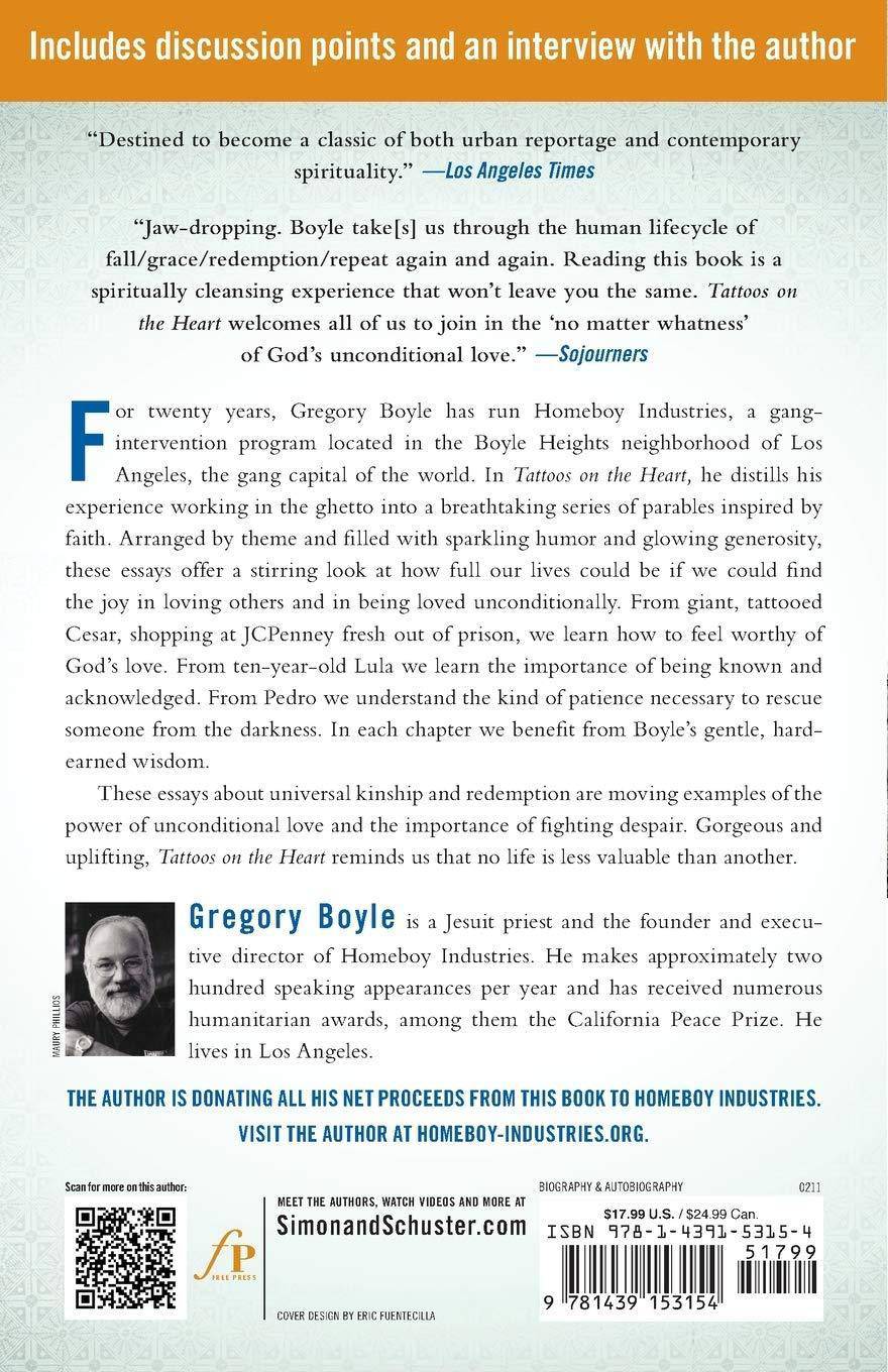 Tattoos on the Heart: The Power of Boundless Compassion Self-Help | Motivational & Inspirational Boyle, Gregory