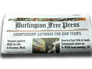 Burlington Free Press Sunday Only Delivery for 8 Weeks Burlington Free Press Newspaper
