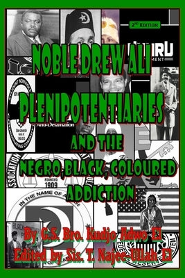 Paperback book titled "Noble Drew Ali Plenipotentiaries" by Califa Media Publishing, showing the cover with text and design elements.