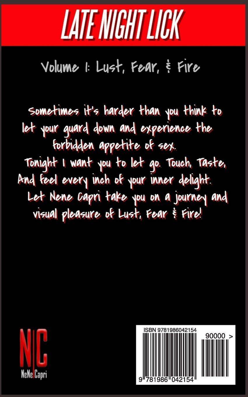 Late Night Lick: Lust. Fear. & Fire Fiction | Romance | New Adult Capri, Nene