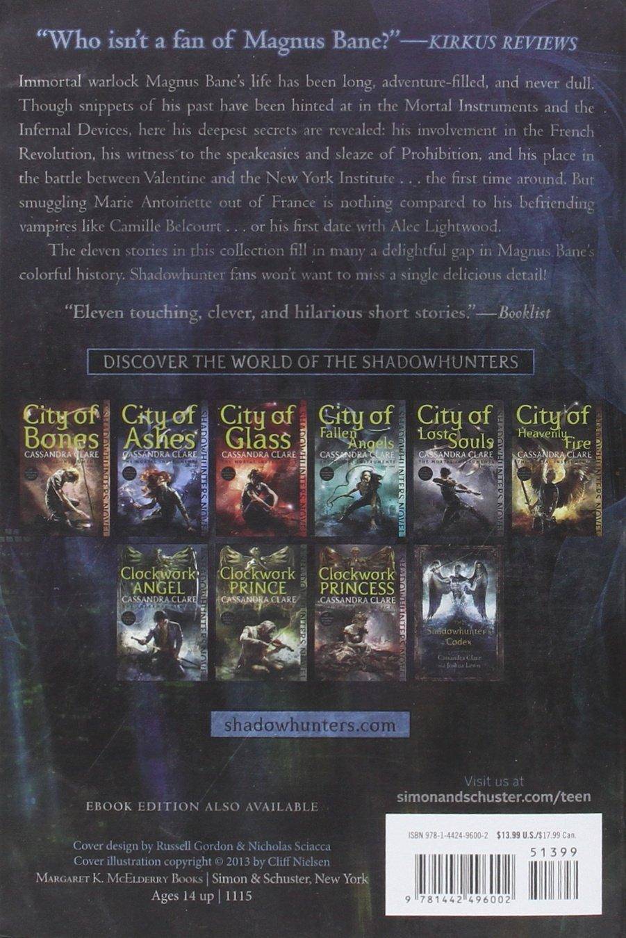 The Bane Chronicles Fiction Clare, Cassandra (Author), Brennan, Sarah Rees (Author), Johnson, Maureen (Author)