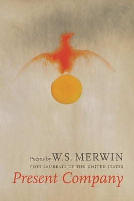 Paperback book titled "Present Company" by Copper Canyon Press, featuring a cover with abstract artwork and text.