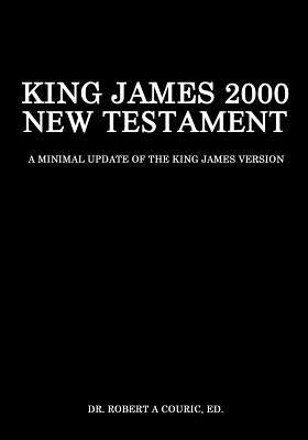 King James 2000 New Testament Bible by Createspace, open to pages showing text and chapter headings.