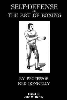 Paperback of Self-Defense or The Art of Boxing by Createspace, showing the front cover with boxing illustrations.