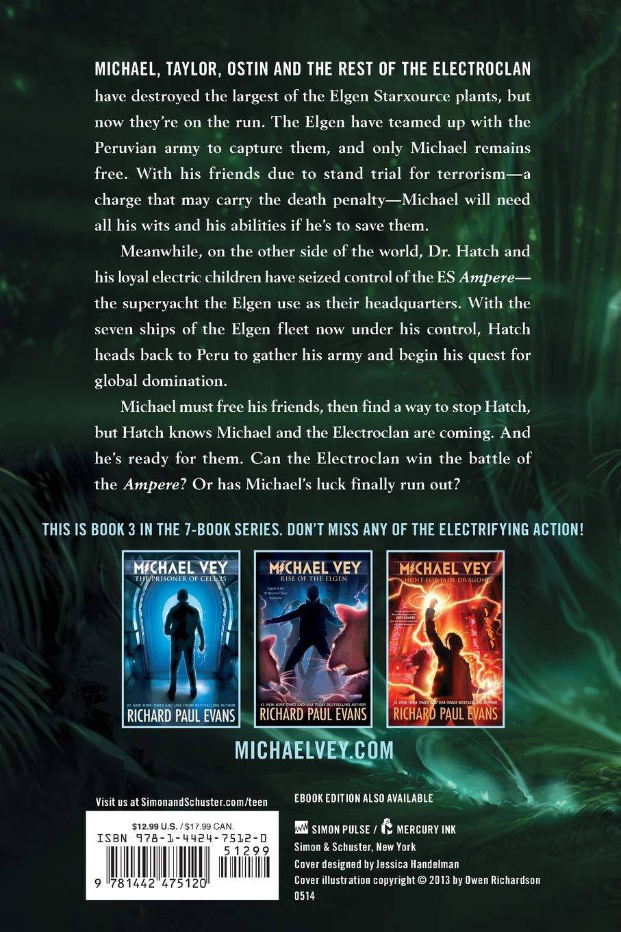 Michael Vey 3: Battle of the Amperevolume 3 Young Adult Fiction | Science Fiction | General Evans, Richard Paul