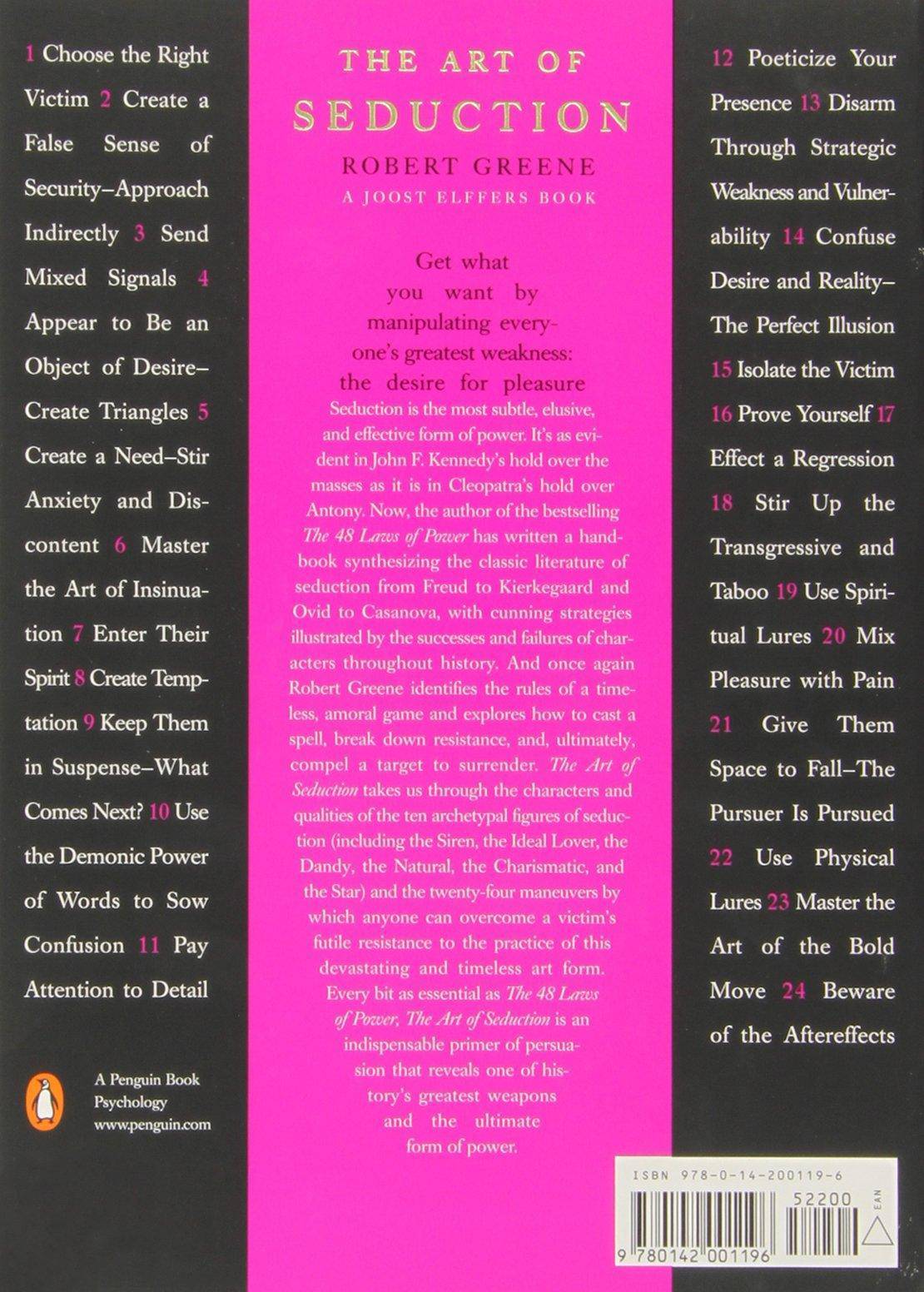 The Art of Seduction Self-Help | Sexual Instruction Greene, Robert
