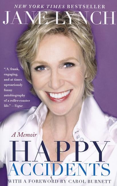 Paperback of "Happy Accidents" by Hachette Books, featuring the book cover with colorful artwork and title text.