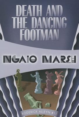 Paperback edition of "Death and the Dancing Footman" by Felony & Mayhem, showing the book cover with vintage illustration.
