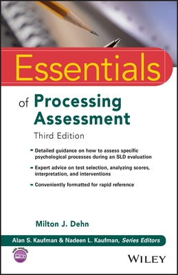 Essentials of Processing Assessment, 3rd Edition Paperback Wiley