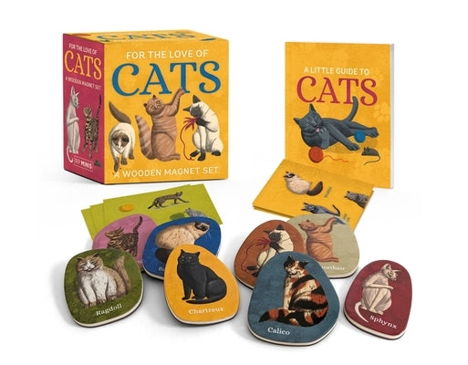 For the Love of Cats: A Wooden Magnet Set Paperback Rp Minis