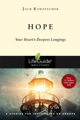 Paperback book titled "Hope: Your Heart's Deepest Longings" by IVP Bible Studies, featuring a cover image with calming design elements.
