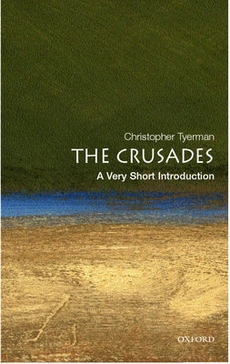 Paperback book titled "The Crusades: A Very Short Introduction" by Oxford University Press, USA, showing the cover and title.