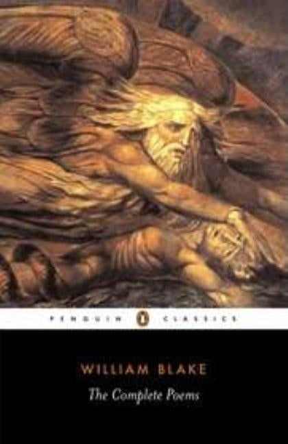 Paperback copy of The Complete Poems by Penguin Group, featuring a close-up of the book cover with poetic design elements.