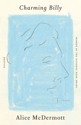 Paperback of Charming Billy by Picador USA, showing the book cover with colorful artwork and title text.