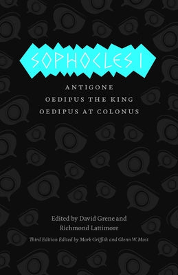 Paperback of Sophocles' Antigone, Oedipus the King, and Oedipus at Colonus by University of Chicago Press, featuring classical Greek plays.