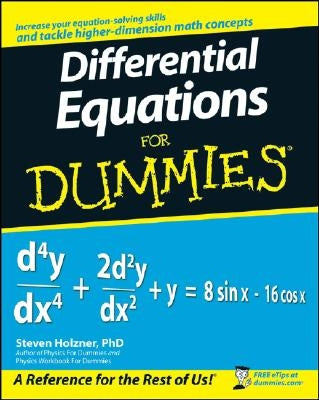 Differential Equations for Dummies Paperback For Dummies