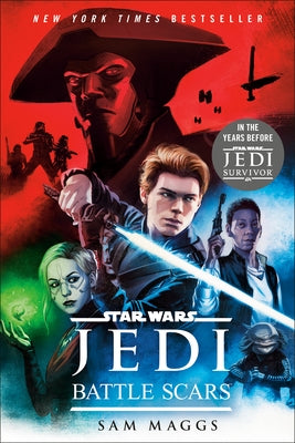 Paperback copy of Star Wars Jedi: Battle Scars by Random House Worlds, featuring cover art with Star Wars characters.
