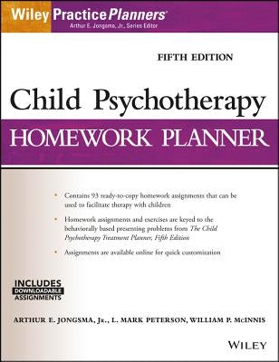 Child Psychotherapy Homework Planner Paperback Wiley