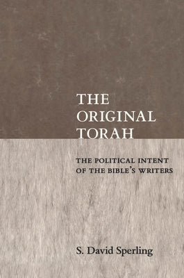 Original Torah Paperback New York University Press