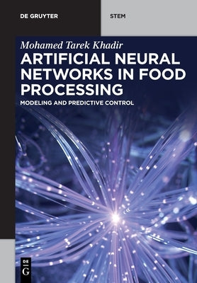 Paperback book titled "Artificial Neural Networks in Food Processing" by de Gruyter showing a cover with neural network illustrations.