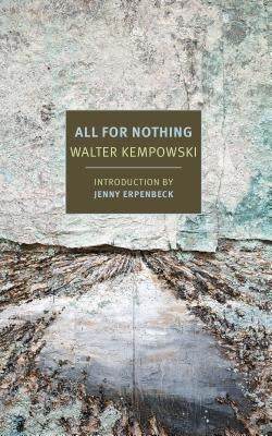 Cover image of "All for Nothing" by New York Review of Books, featuring a literary book with abstract artwork on the cover.