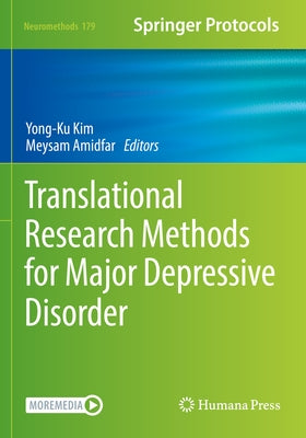 Translational Research Methods for Major Depressive Disorder Paperback Humana