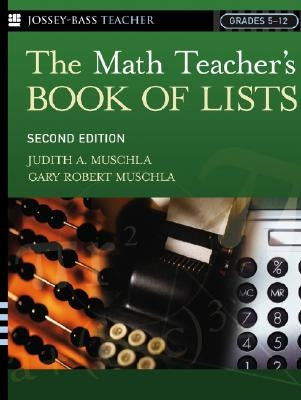 The Math Teacher's Book of Lists Paperback Jossey-Bass