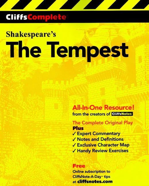 CliffsComplete Shakespeare's The Tempest Paperback Houghton Mifflin