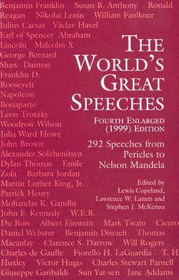 The World's Great Speeches: Fourth Enlarged (1999) Edition Paperback Dover Publications