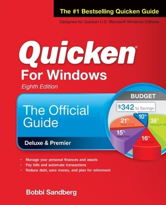 Paperback of Quicken for Windows: The Official Guide, Eighth Edition by McGraw-Hill Companies, showing the book cover with title and author.