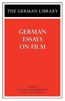 German Essays on Film Paperback Continnuum-3PL