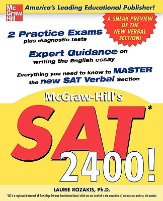 SAT 2400!: A Sneak Preview of the New SAT English Test Paperback McGraw-Hill