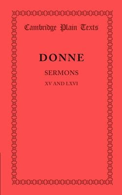 Paperback of Sermons XV and LXVI by Cambridge University Press, showing the book cover with text and publisher logo.