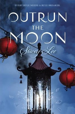 Paperback copy of "Outrun the Moon" by Speak, featuring the book cover with vibrant artwork and title text.