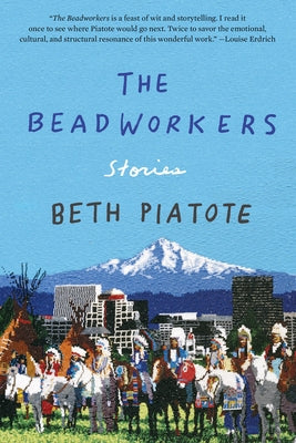 Paperback of "The Beadworkers: Stories" by Counterpoint LLC, showing the book cover with colorful beadwork design.