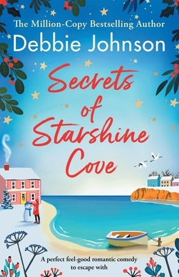 Paperback book titled "Secrets of Starshine Cove" by Storm Publishing Ltd, featuring a colorful holiday romance cover.