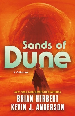 Paperback of Sands of Dune: Novellas from the Worlds of Dune by Tor Books, featuring a cover illustration of desert landscapes.
