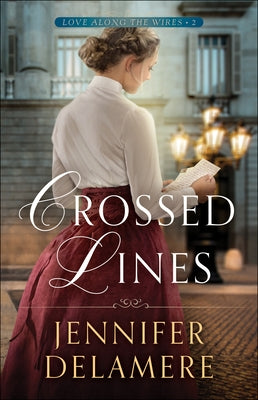 Paperback of Crossed Lines by Bethany House Publishers, showing the book cover with abstract crossed line design.