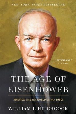 Cover image of "The Age of Eisenhower" book by Simon & Schuster, featuring a 1950s-themed design and historical imagery.