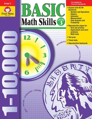 Basic Math Skills, Grade 3 Teacher Resource Paperback Evan-Moor Educational Publishers