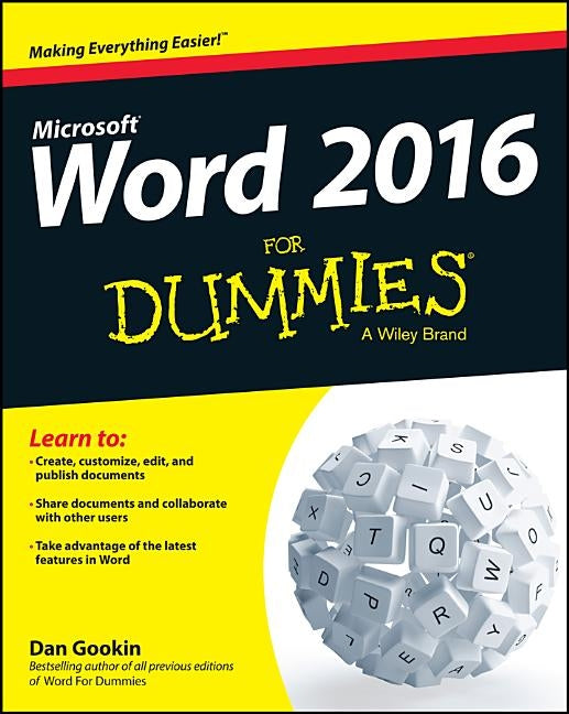Word 2016 for Dummies Paperback For Dummies