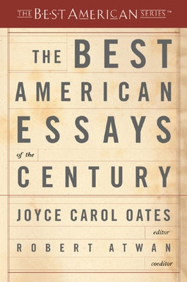 The Best American Essays of the Century Mariner Books