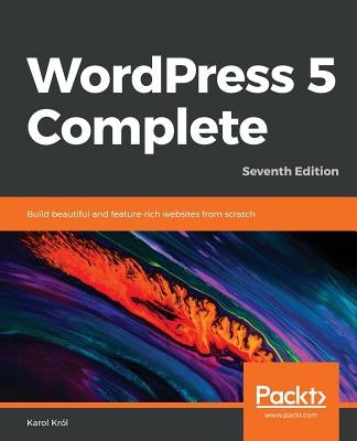 Paperback of WordPress 5 Complete Seventh Edition by Packt Publishing showing the book cover with title and author details.