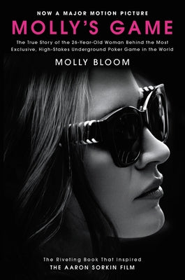 Paperback of Molly's Game movie tie-in by Dey Street Books, featuring the book cover with title and imagery related to high-stakes poker.